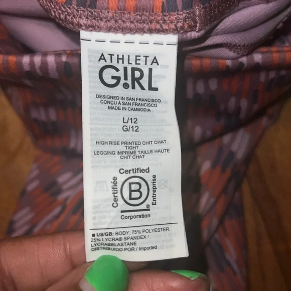 Athleta Girls Leggings size 12 - Picture 5 of 5